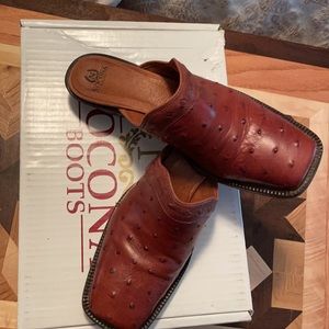 Size 7 Nocona Boots Ostrich Mule